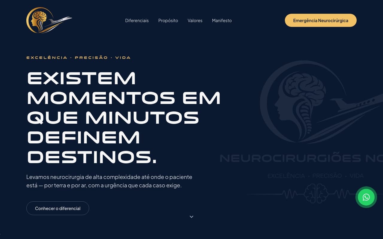 Tela do Neurocirurgiões no Ar