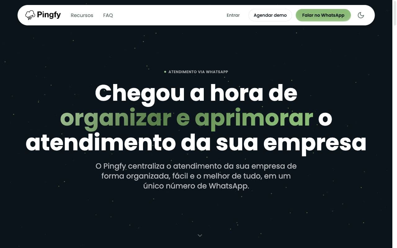 Tela do Pingfy